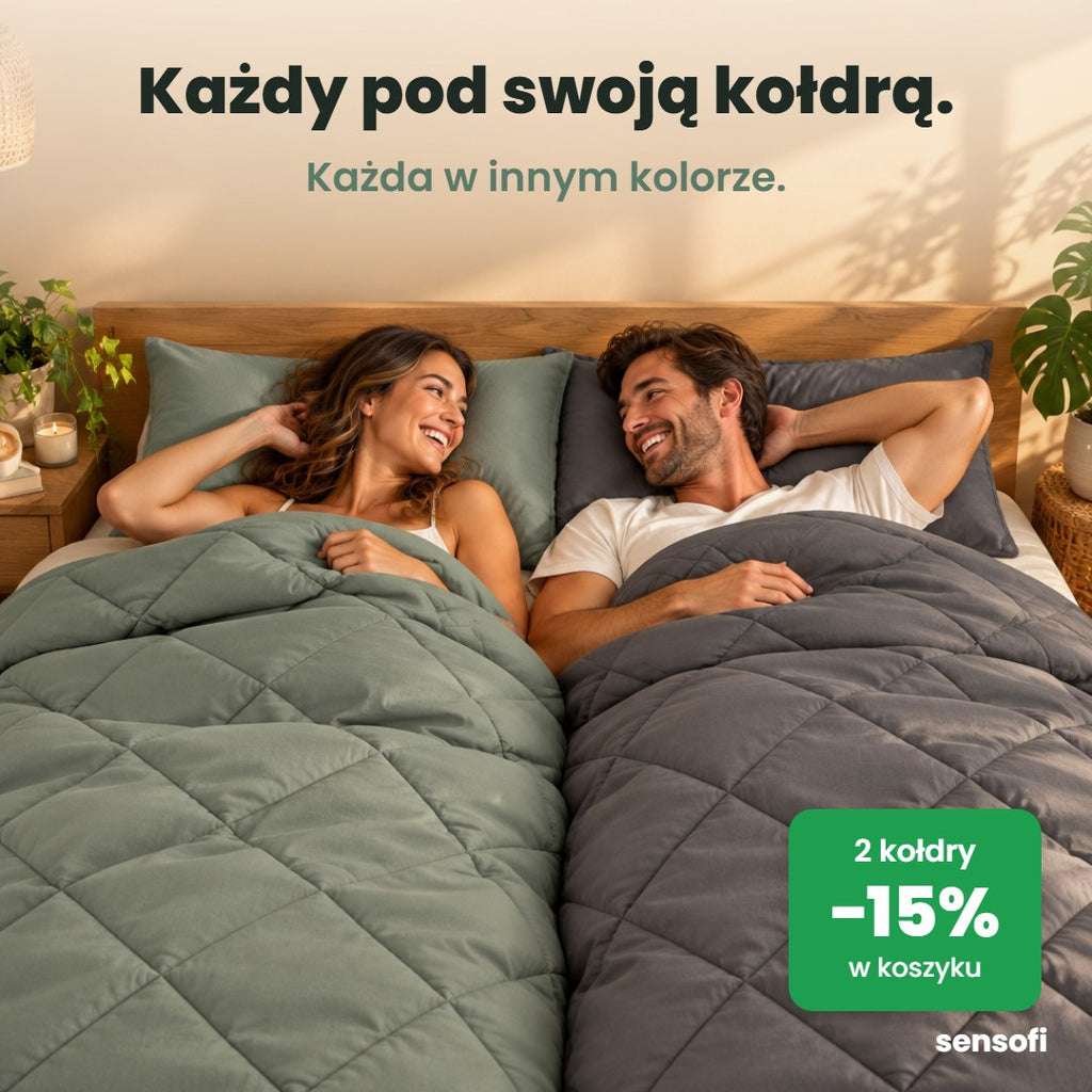 Dwie kołdry Sensofi w różnych kolorach – zestaw 2 sztuk −15%